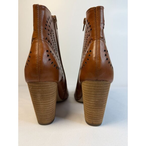 Carlos Santana Taryn Ankle Boot Women'sTaryn Size 7.5 Brown Western Block Heel - Picture 7 of 12
